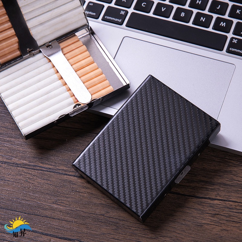 Smoking & Vaping Accessories - 密封アルミ合金製タバコケース 20本入り 大容量 軽量版 携帯用 ビジネスシガレットケース