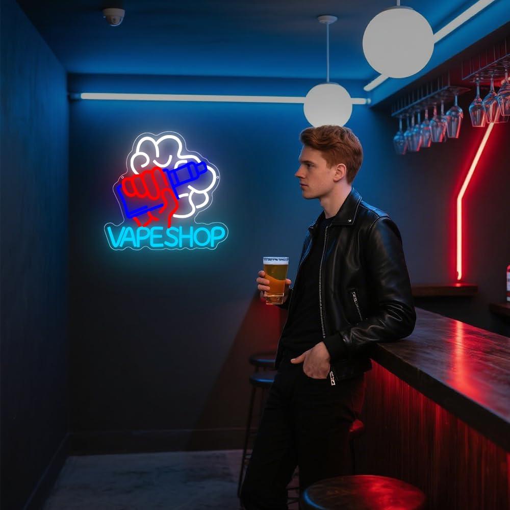 ベイプショップ用ネオンサイン。電子タバコ、LEDライト。店舗 - Vaping Store のレビューと価格