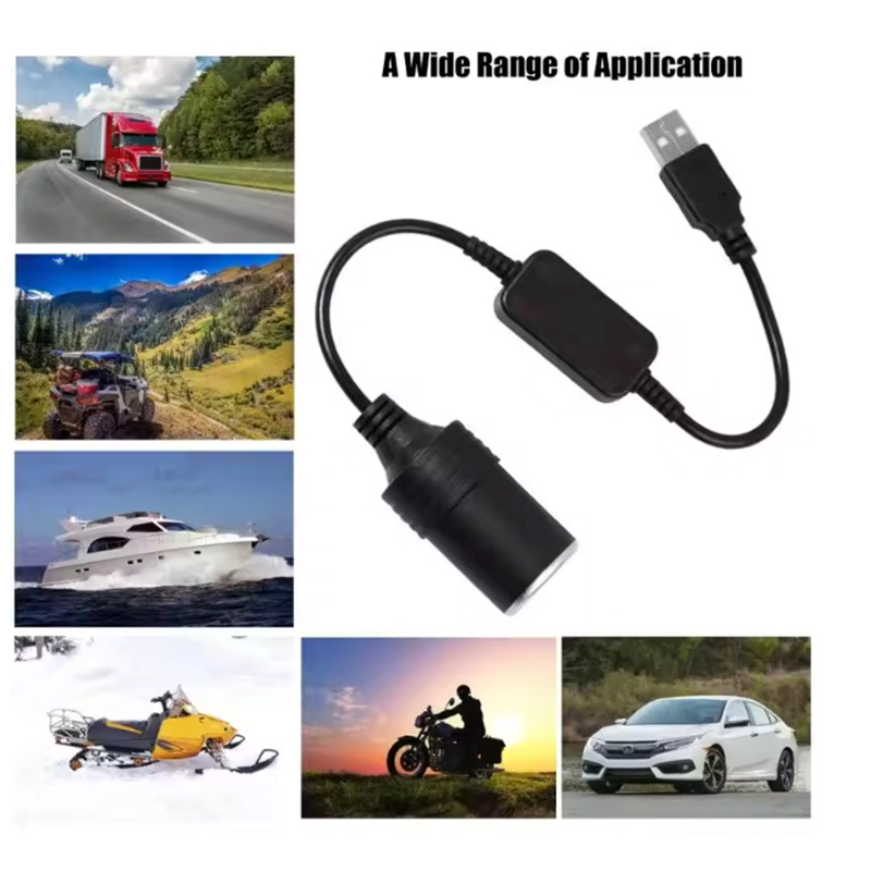 1pc 5V 2A USB から 12V シガーライターソケ - Accessories For Vaping のレビューと価格