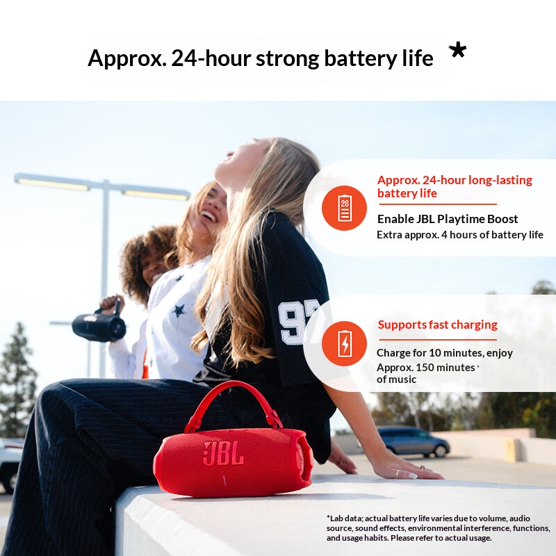 JBL CHARGE6は水辺での使用にも対応しており、屋外で - Anker Speaker Soundcore Boom 2 のレビューと価格